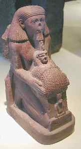 Senmut, Hatshepsut's architect and child minder, is holding a measuring cord; Source: Jon Bodsworth